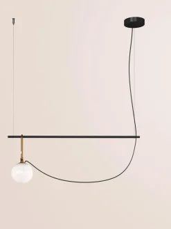 Artemide Lámpara de techo grande soplada artesanalmente Nh