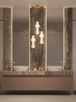 Maytoni Lámpara de techo LED pequeña soplada Collar