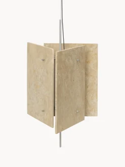 Ferm Living Lámpara de techo LED regulable de travertino Oeste