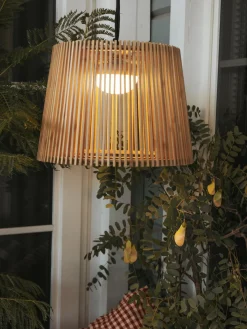 NewGarden Lámpara de techo LED regulable para exterior Okinawa, con control remoto