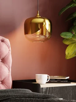 Kare Design Lámpara de techo pequeña de vidrio Golden Goblet^ Lámparas De Techo|Lámparas De Techo