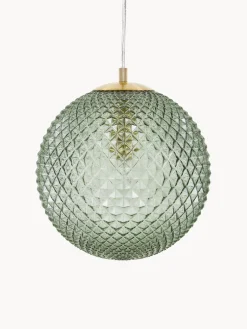 Westwing Collection Lámpara de techo pequeña de vidrio Lorna