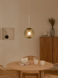 Westwing Collection Lámpara de techo pequeña de vidrio Lorna