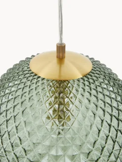 Westwing Collection Lámpara de techo pequeña de vidrio Lorna