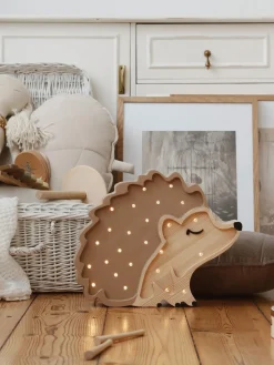 Niños Little Lights Lámpara infantil LED artesanal regulable con función de temporizador Hedgehog