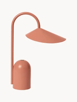 Ferm Living Lámpara LED de mesa pequeña regulable Arum, portátil
