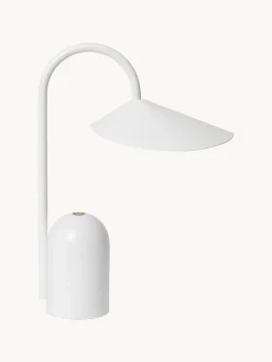 Ferm Living Lámpara LED de mesa pequeña regulable Arum, portátil