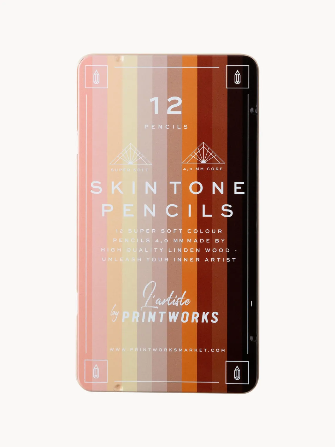 Printworks Lápices de colores Skin Tone, 12 uds.^ Material De Oficina|Material De Oficina