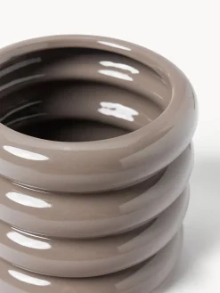 Westwing Collection Maceta de gres pequeña Rudi, 16 cm^ Maceteros|Jarrones