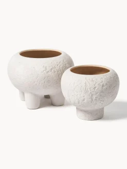 Westwing Collection Macetero de gres Elm, 27 cm