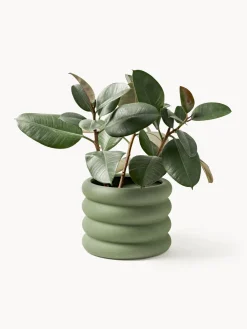 Westwing Collection Macetero de gres Rudi, 23 x 7 cm