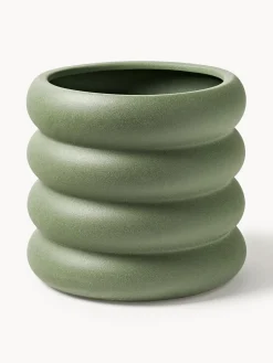 Westwing Collection Macetero de gres Rudi, 30 x 6 cm