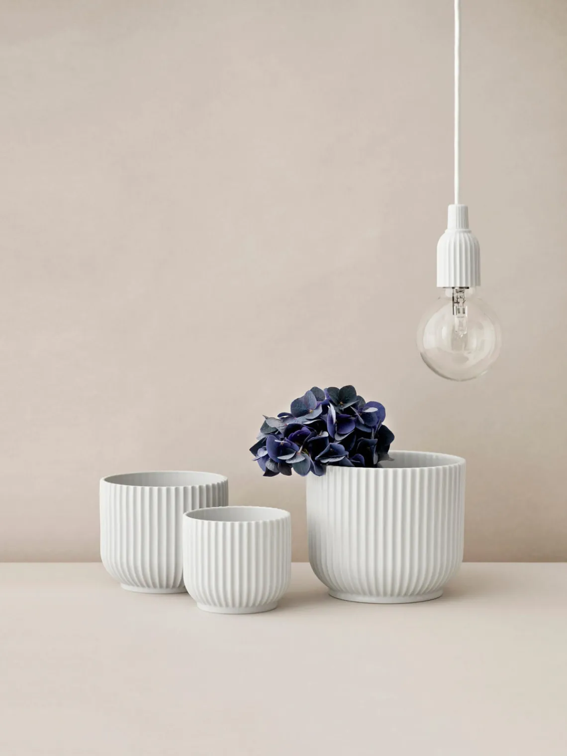 Lyngby Porcelaen Macetero de porcelana Lyngby, 16 cm^ Maceteros|Jarrones