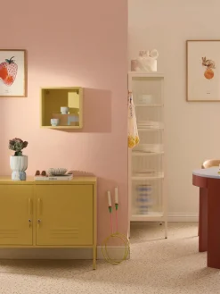 Westwing Collection Macetero en look mármol Kiko, 20 cm