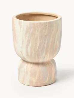 Westwing Collection Macetero en look mármol Kiko, 20 cm