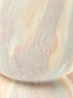 Westwing Collection Macetero en look mármol Kiko, 20 cm