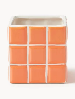 &k Amsterdam Macetero pequeño de dolomita Tile^ Maceteros|Jarrones