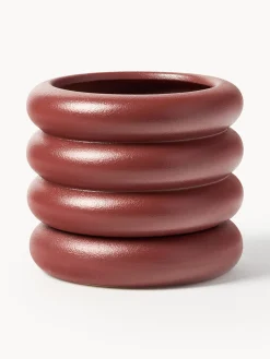 Westwing Collection Macetero pequeño de gres Rudi, 16 x 8 cm^ Maceteros|Jarrones