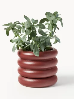 Westwing Collection Macetero pequeño de gres Rudi, 16 x 8 cm^ Maceteros|Jarrones