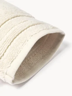 Westwing Collection Manoplas de baño con borde a rayas Luxe, 2 uds.