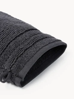 Westwing Collection Manoplas de baño con borde a rayas Luxe, 2 uds.^ Toallas|Mantas