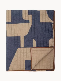 Bloomingville Manta acolchada de algodón ecológico Roosi^ Mantas