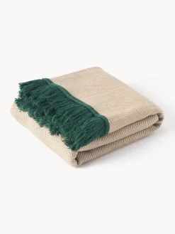 Westwing Collection Manta con punto espiga Agatha^ Mantas