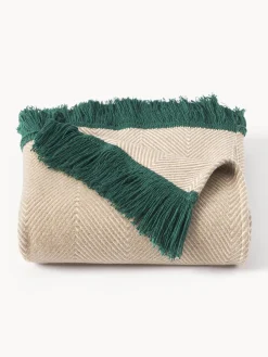 Westwing Collection Manta con punto espiga Agatha^ Mantas