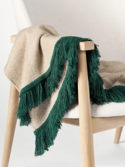 Westwing Collection Manta con punto espiga Agatha^ Mantas