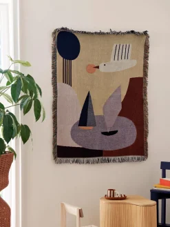 Ferm Living Kids Manta de algodón ecológico Bird^Niños Decoración Infantil