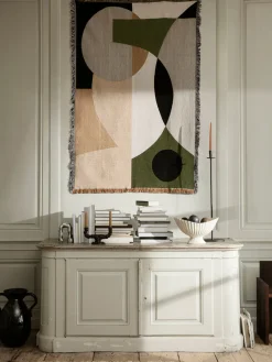 Ferm Living Manta de algodón ecológico Entire