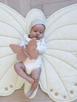 Niños Cam Cam Copenhagen Manta de juegos infantil de algodón ecológico Butterfly