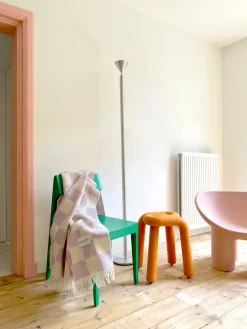 Maison Deux Manta de lana a cuadros Checkerboard