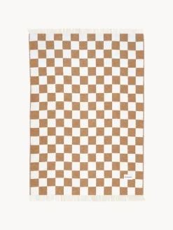 Maison Deux Manta de lana a cuadros Checkerboard