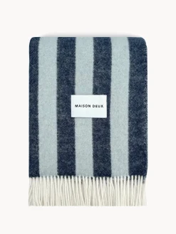 Maison Deux Manta de lana a rayas Candy Wrap