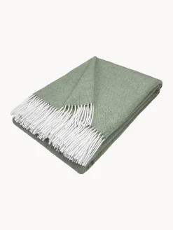 Manta de lana con estampado zig zag Tirol