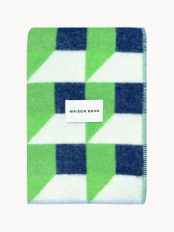 Maison Deux Manta de lana Cubics