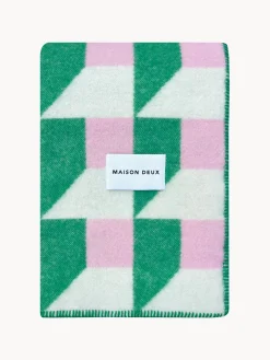 Maison Deux Manta de lana Cubics