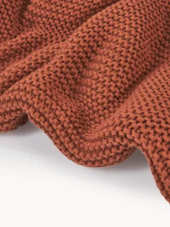 Westwing Collection Manta de punto de algodón ecológico Adalyn^ Mantas