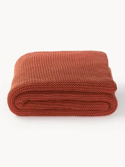 Westwing Collection Manta de punto de algodón ecológico Adalyn^ Mantas