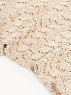 Westwing Collection Manta de punto de algodón Vera^ Mantas