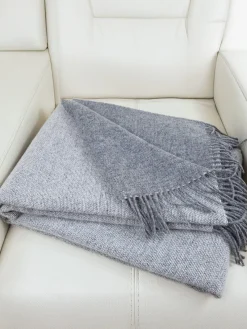 Manta doble cara de lana Reversible