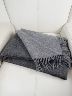 Manta doble cara de lana Reversible