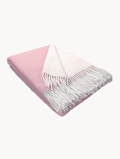 Manta doble cara de lana Reversible