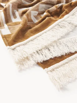 Westwing Collection Manta en tejido jacquard con flecos Fran^ Mantas