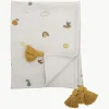 Bloomingville Mini Manta infantil con borlas Agnes^Niños Mantas Y Alfombras De Juego|Decoración Infantil