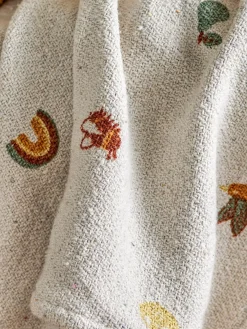 Bloomingville Mini Manta infantil con borlas Agnes^Niños Mantas Y Alfombras De Juego|Decoración Infantil