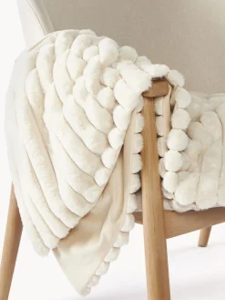 Westwing Collection Manta pequeña de peluche Lovey^ Mantas