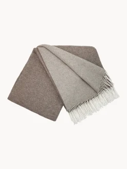 Manta reversible de lana con cachemira Faro