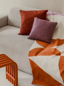 Noo.ma Manta Tul - terracota, crema y lila